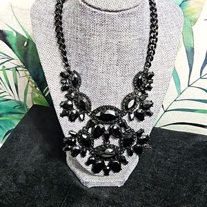 Zara necklace, black stones, Halloween 🎃